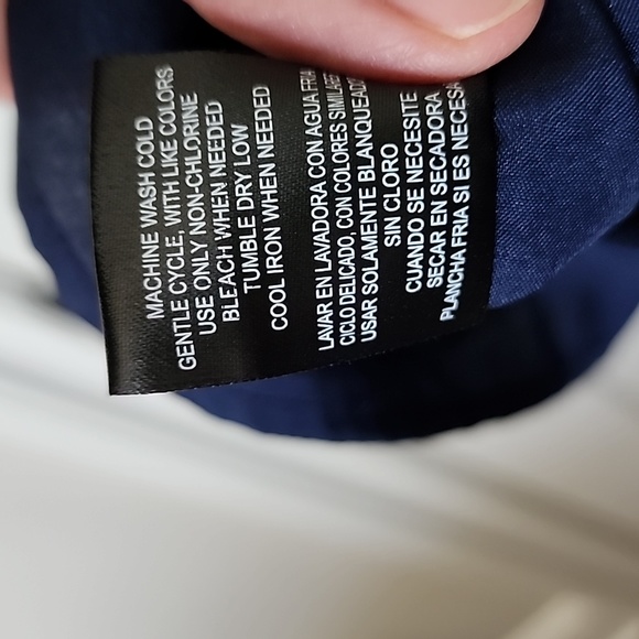 Chetta B Navy Knee Length Shirt Dress Size 4 - Picture 11 of 11